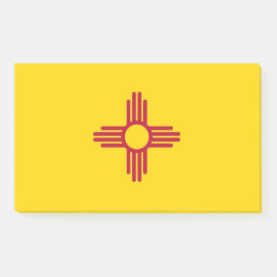 Anmerkungen unter der Flagge von New Mexico, USA Post-it Klebezettel