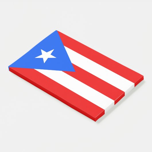 Anmerkungen unter der Flagge von Puerto Rico, USA Post-it Klebezettel (angewinkelt)