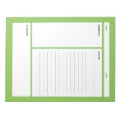 Anmerkungen (Zeile) Notizblock (Vorderseite)