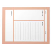 Anmerkungen (Zeile) Notizblock (Vorderseite)