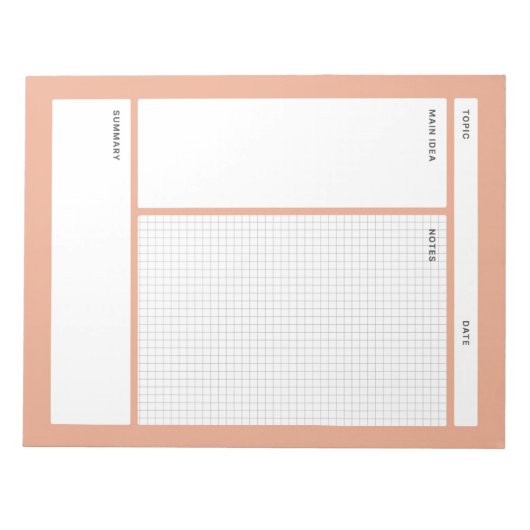 Anmerkungen zu Cornell (Grafik) Notizblock (Vorderseite)