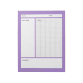 Anmerkungen zu Cornell (Grafik) Notizblock