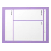 Anmerkungen zu Großbuchstaben (Schlicht) Notizblock (Vorderseite)