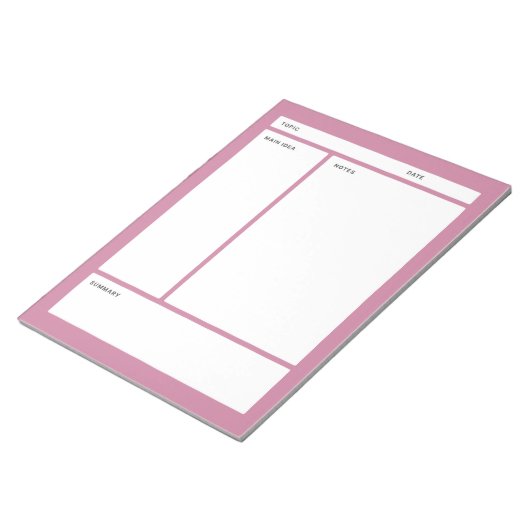 Anmerkungen zu Großbuchstaben (Schlicht) Notizblock (angewinkelt)