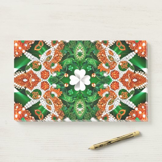 Anmerkungen zu irischen Farben Post-it Klebezettel (Auf Schreibtisch)