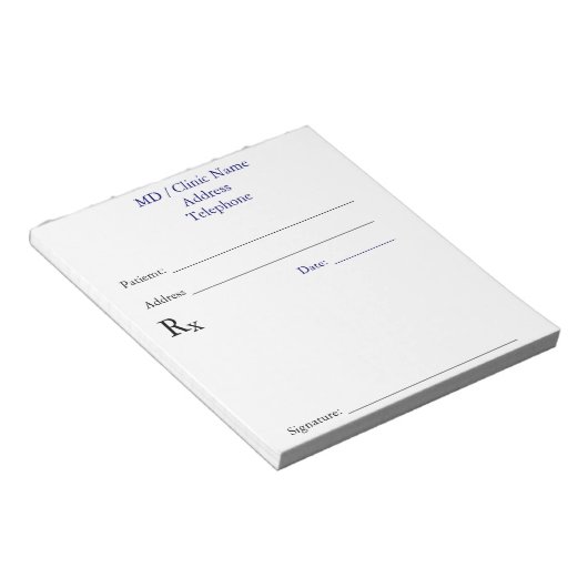 Anmerkungen zu manueller Verschreibung (weiß) Notizblock (angewinkelt)