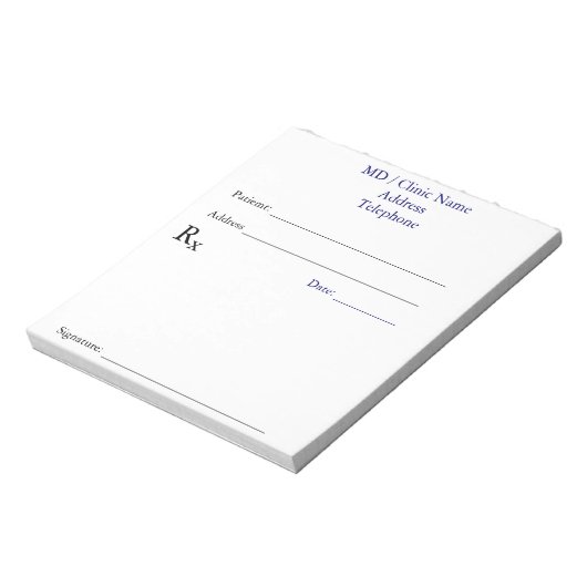 Anmerkungen zu manueller Verschreibung (weiß) Notizblock (Rotiert)