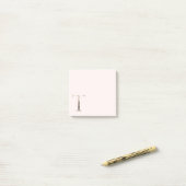 Anmerkungen zu Monogrammen "T" Post-it Klebezettel (Auf Schreibtisch)