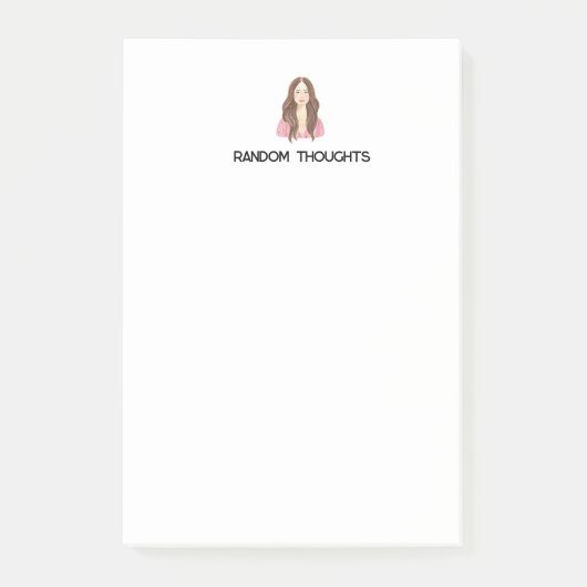 Anmerkungen zu Random Thoughts Post-it Klebezettel (Vorderseite)