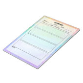 Anmerkungen zu Sitzungen Notizblock (angewinkelt)