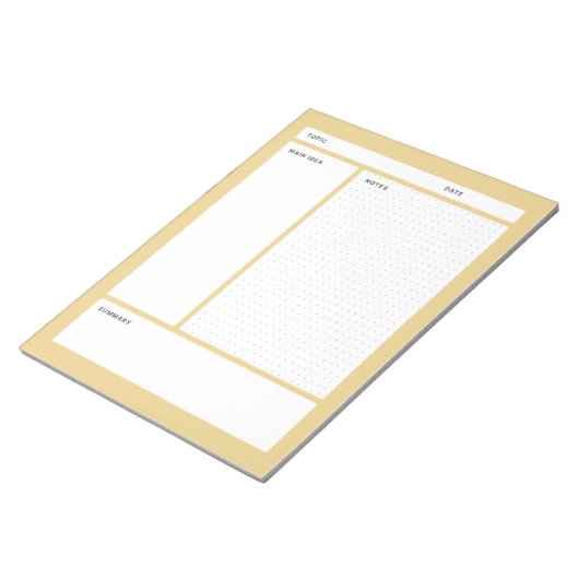 Anmerkungen zum Cornell (Punkt) Notizblock (angewinkelt)