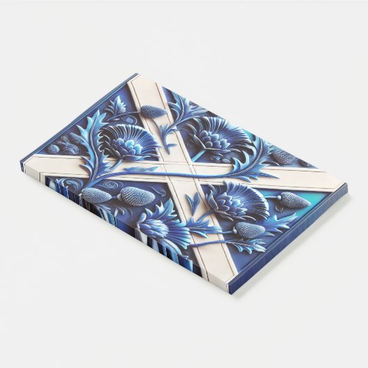 Anmerkungen zum Design von schottischen Thistles Post-it Klebezettel (angewinkelt)