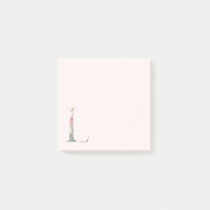 Anmerkungen zum Floralschreiben "L" Post-it Klebezettel