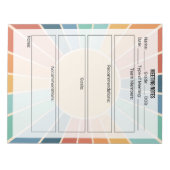 Anmerkungen zum Meeting Notepad - Sun Notizblock (Vorderseite)