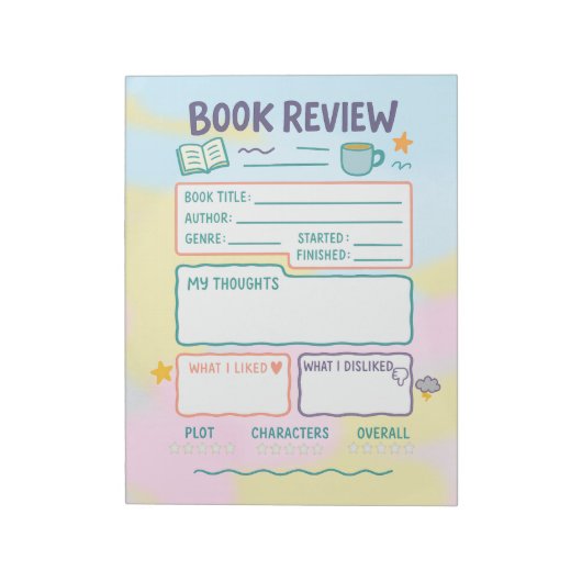 Anmerkungen zur Buchprüfung Leseprotokoll Geschenk Notizblock (Rotiert)