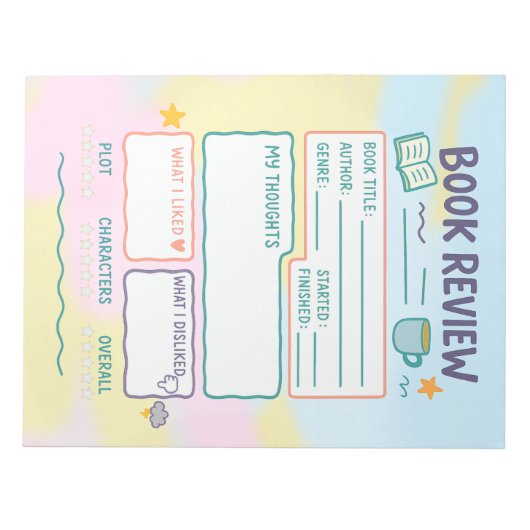 Anmerkungen zur Buchprüfung Leseprotokoll Geschenk Notizblock (Vorderseite)