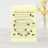 Anmerkungen zur Gentle Art Herding Cats Karte (Gelbe Blume)