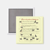 Anmerkungen zur Gentle Art Herding Cats Magnet (Vorderseite/Rückseite)