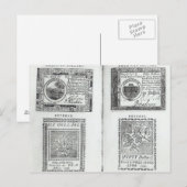 Anmerkungen zur Kontinentalwährung Postkarte (Vorne/Hinten)