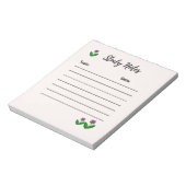 Anmerkungen zur vereinfachten Blumenstudie Notizblock (Rotiert)