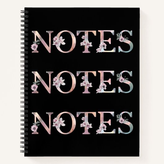 Anmerkungen zur Wasserfarbe der Flora Notizblock (Vorderseite)