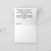 Anmerkungs-Karte - "auf Flügeln mögen Sie Eagles " Karte (Innenseite)