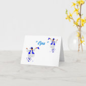 Anmerkungs-Karte auf Griechen Opa - Evzones Karte (Gelbe Blume)