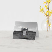 Anmerkungs-Karte der Peterbilt Nadel-Nasen-b/w Karte (Gelbe Blume)