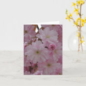 Anmerkungs-Karte: Kirschblüten Karte (Gelbe Blume)