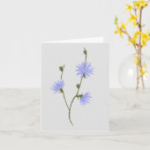 Anmerkungs-Karte mit Aquarellcornflower-Malerei Karte (Gelbe Blume)