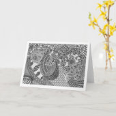 Anmerkungs-Karte mit Kunst Karte (Gelbe Blume)