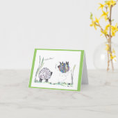 Anmerkungskarte:  carpe diem karte (Gelbe Blume)