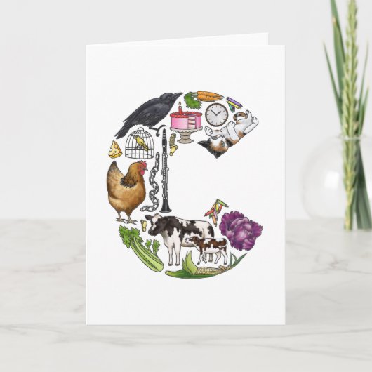 Anmerkungskarte des Monogramms "C" (Vorderseite)