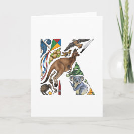 Anmerkungskarte des Monogramms "K"