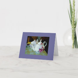 Anmerkungskarte - englische Teekannen Karte