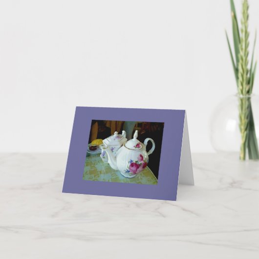 Anmerkungskarte - englische Teekannen Karte (Vorderseite)