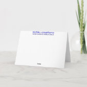 Anmerkungskarte - Seepferdtauchenflagge Karte (Rückseite)