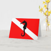 Anmerkungskarte - Seepferdtauchenflagge Karte (Gelbe Blume)