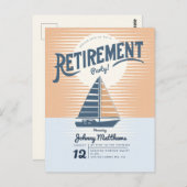 Anmietung Segelboot Sonnenuntergang Postkarte Einl (Vorne/Hinten)