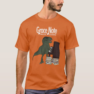 Anmut-Anmerkung T-Rex Klavier T-Shirt