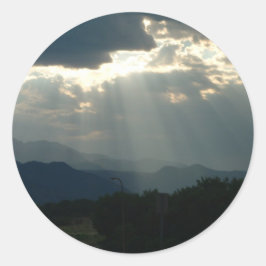 Anmut auf dem Rockies-Aufkleber Runder Aufkleber