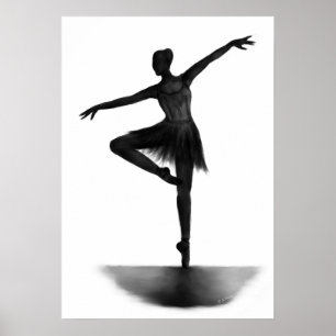 "Anmut" Ballerinaplakat Poster