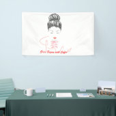 Anmut beginnt mit Coffee-Typografie Banner (Messeveranstaltung)