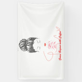 Anmut beginnt mit Coffee-Typografie Banner (Vertikal)