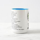Anmut-Bibel-Kirchen-Reichtum seiner Anmut-Tasse Zweifarbige Tasse (Mittel)