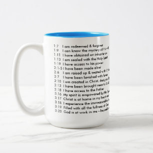 Anmut-Bibel-Kirchen-Reichtum seiner Anmut-Tasse Zweifarbige Tasse