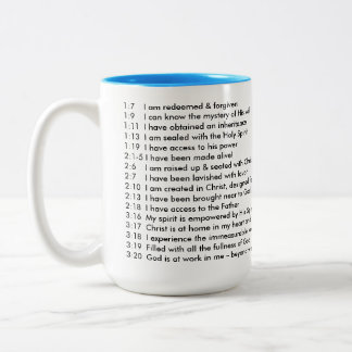 Anmut-Bibel-Kirchen-Reichtum seiner Anmut-Tasse Zweifarbige Tasse
