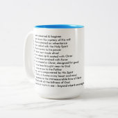 Anmut-Bibel-Kirchen-Reichtum seiner Anmut-Tasse Zweifarbige Tasse (Vorderseite Links)