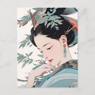 Anmut chinesischer Frauen Postkarte