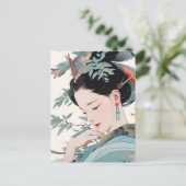 Anmut chinesischer Frauen Postkarte (Stehend Vorderseite)